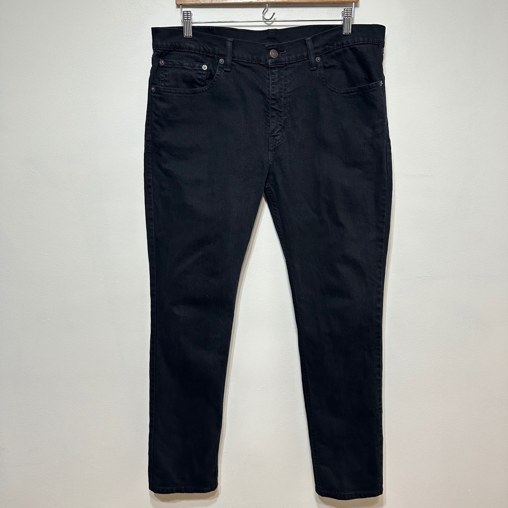 Levi's 511 Slim Fit Jeans Mens 36x32 Black Denim Stretch Casual Pants